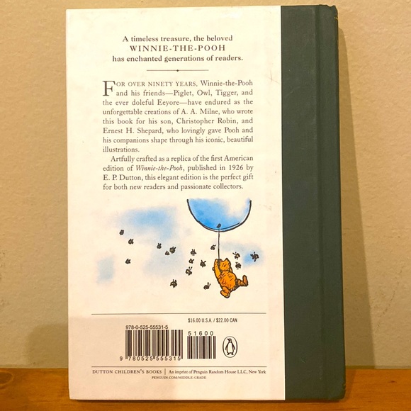 Winnie the Pooh Hardcover Book by A.A.Milne Illustrated by Ernest Shepard - Picture 2 of 7
